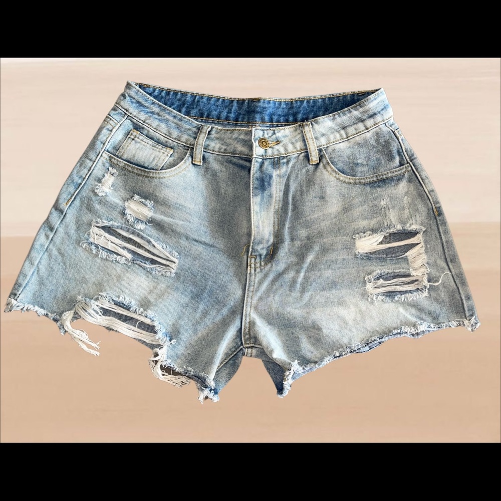 Blue jean shorts